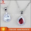 Fashion jewelry wholesale water drop stone ladies sterling silver pendant boho jewelry